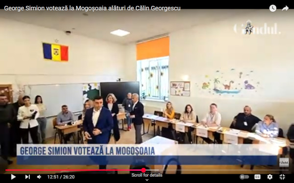 George Simion - Calin Georgescu vote together