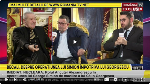 Romania TV Becali interview part 1