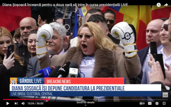 Diana Sosoaca candidate